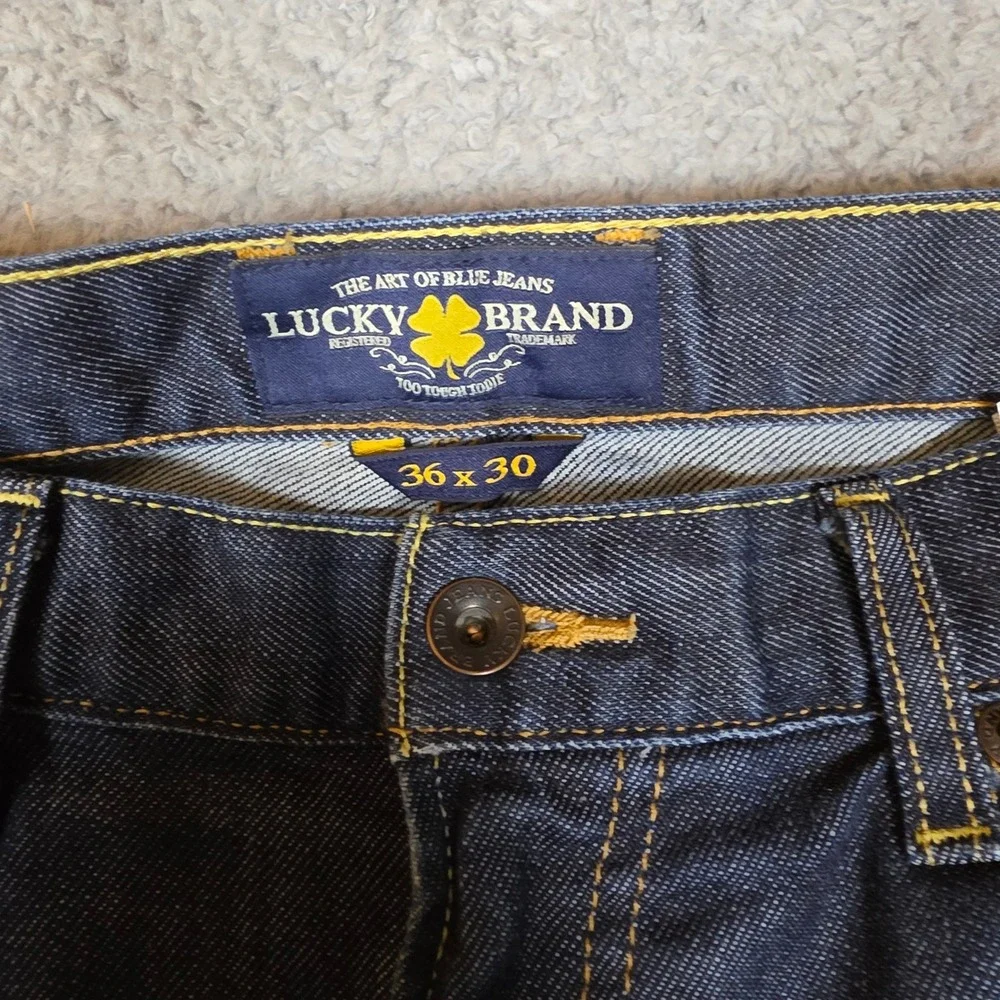 Lucky Brand Jeans Mens 36x30 361 Vintage Straight Dark Wash Excellent Stretch